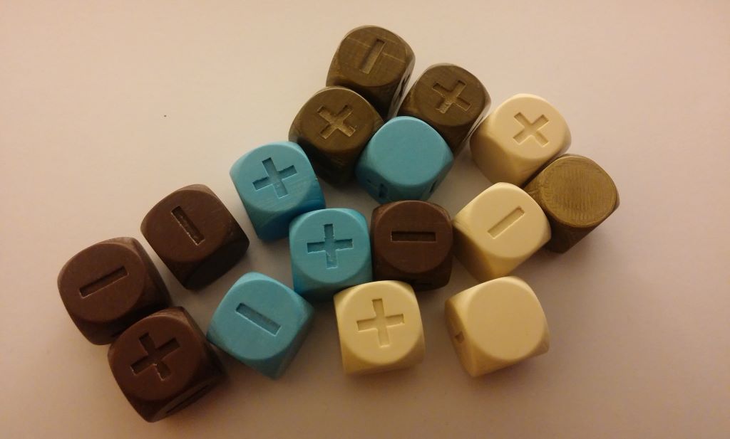 3D-printed Fate dice