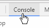Open the console
